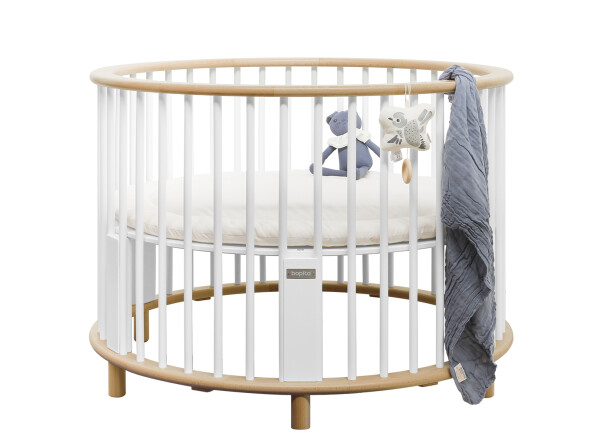 Box Rondo incl. wielen Wit/Naturel