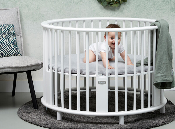 Playpen Rondo incl. wheels White Playpen Rondo incl. wheels White