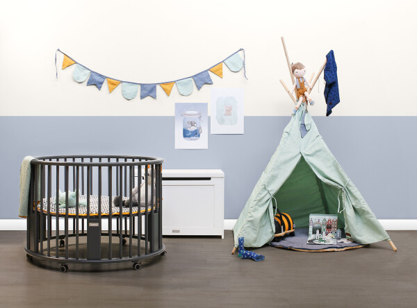 Playpen Rondo incl. wheels Deep Grey