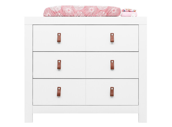 Commode avec 3 tiroirs Noah Blanc