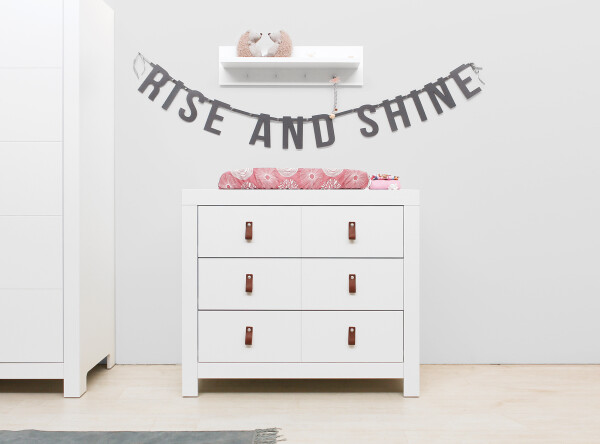 Commode avec 3 tiroirs Noah Blanc