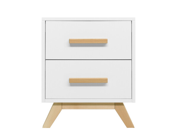 Night table Fenna White/Natural