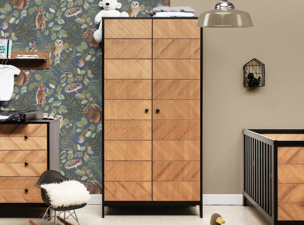 Armario de 2-puertas Job Vintage Honey