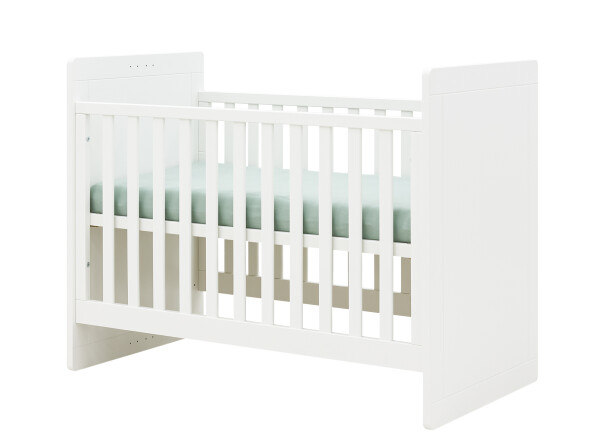 Transferable bed 60x120/90x200 Square White