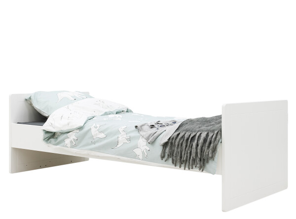 Transferable bed 60x120/90x200 Square White