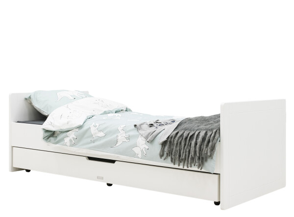 Transferable bed 60x120/90x200 Square White