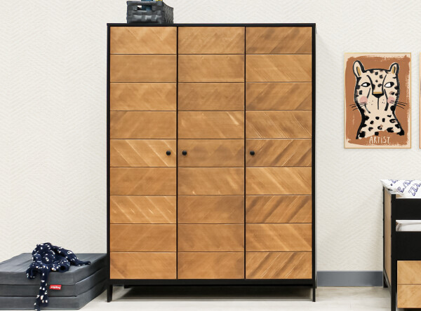 Armario de 3-puertas Job Vintage Honey