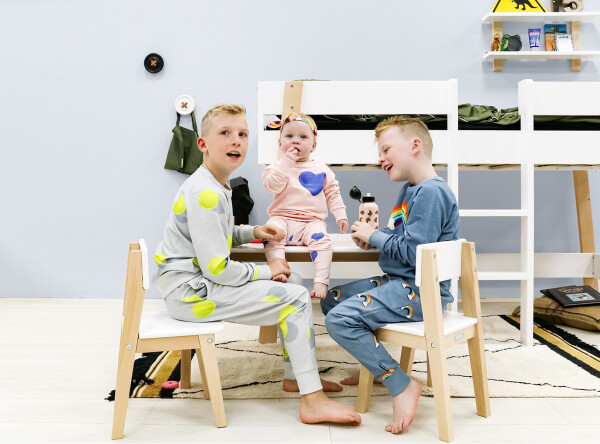 Play table rectangular Ivar White/Natural