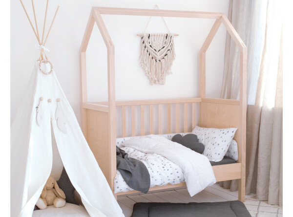 Bett 60x120 My First House Natur