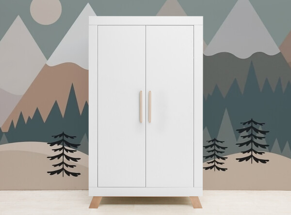 2-door wardrobe Lisa White/Natural