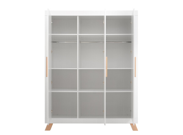 3-door wardrobe Lisa White/Natural