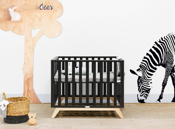 Playpen Lynn Matt Black/Natural
