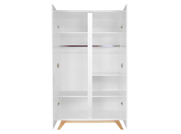 2-door wardrobe gripless Lynn White/Natural