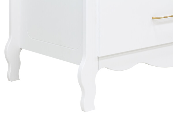 2-door XL wardrobe with drawer Elena White