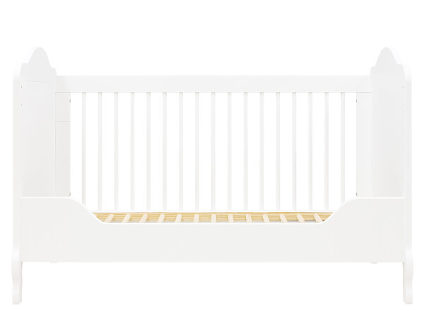 Elena 2 piece nursery furniture set with bench bed White
