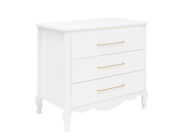 Elena 2 piece nursery furniture set with bench bed White