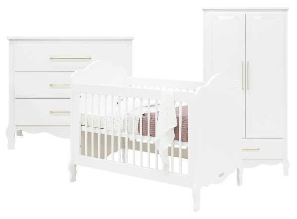Elena 3-delige babykamer Wit