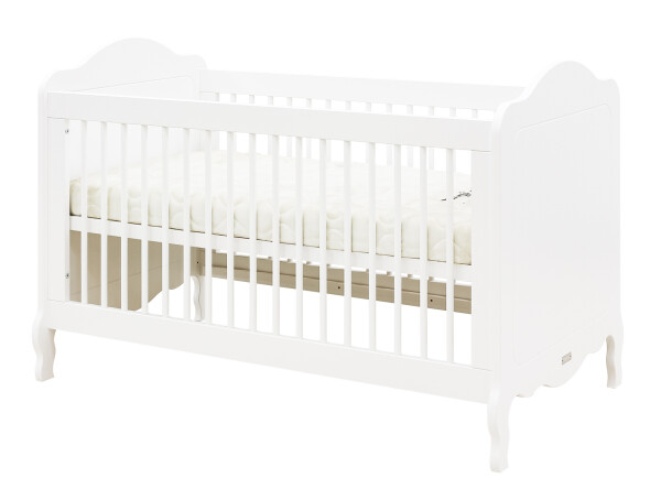 Elena 3 piece nursery furniture set with bench bed White