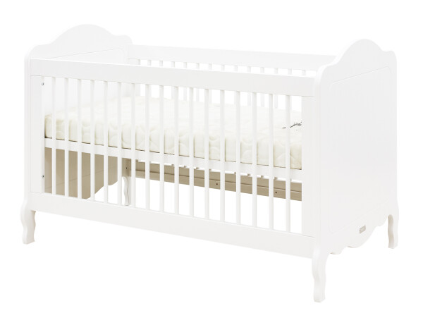 Elena 3 piece nursery furniture set with cot bed White