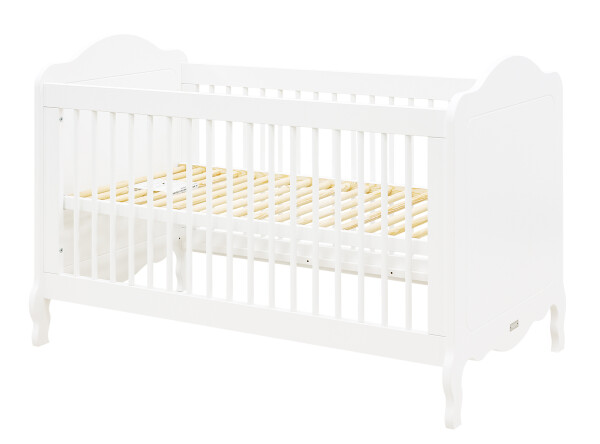 Elena 3 piece nursery furniture set with bench bed White