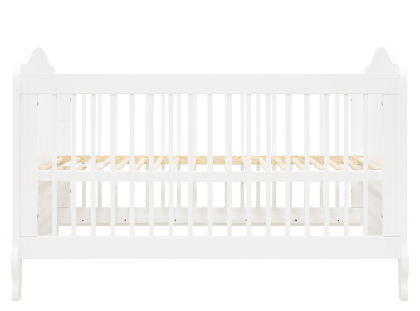 Elena 3 piece nursery furniture set with bench bed White