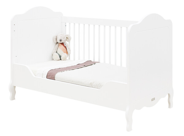 Elena 3 piece nursery furniture set with bench bed White