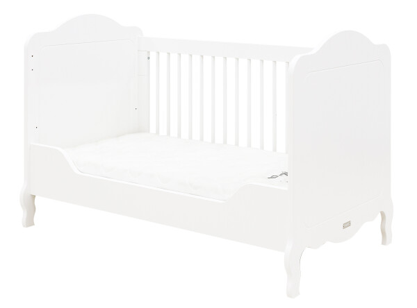 Elena 3 piece nursery furniture set with bench bed White