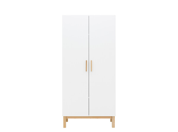 2-door wardrobe Lotte White/Natural