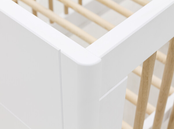 Bed 60x120 Mika White/Oak