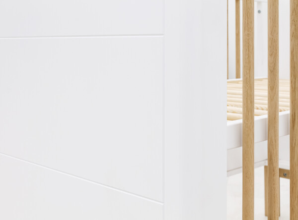 Bed 60x120 Mika White/Oak