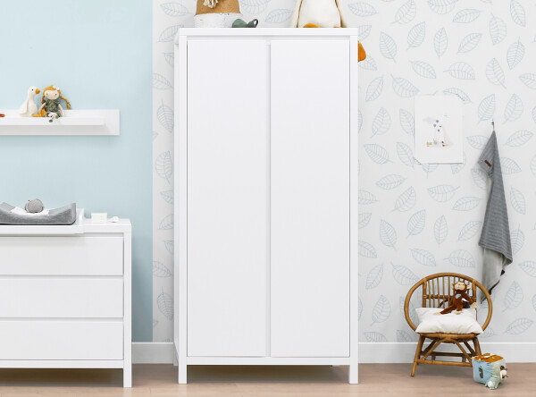 2-door wardrobe Corsica White 2-door wardrobe Corsica White