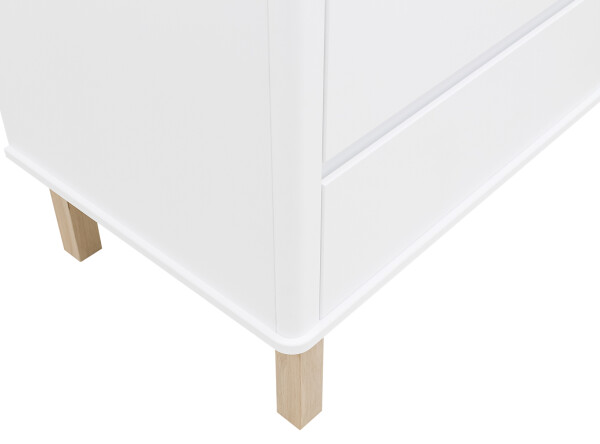 Commode met 3 laden Mika Wit/Eiken