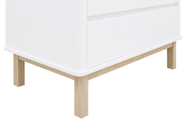 Commode met 3 laden Mika Wit/Eiken