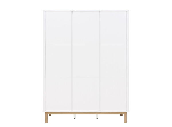 3-door wardrobe Mika White/Oak