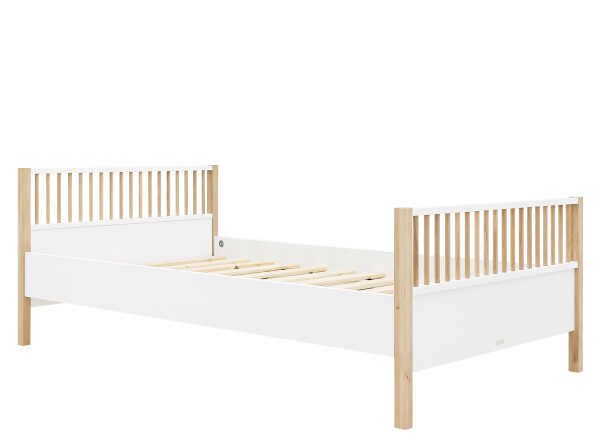 Twinbed 120x200 Mika Wit/Eiken