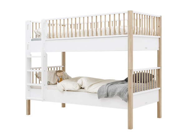 Combi-bunkbed 90x200 Mika White/Oak