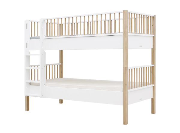 Combi-bunkbed 90x200 Mika White/Oak