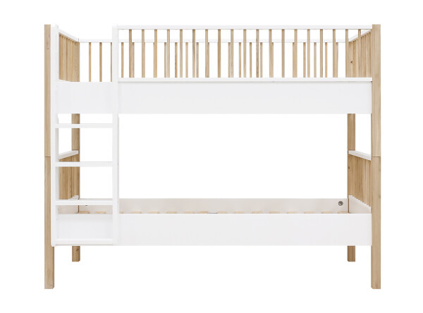 Combi-bunkbed 90x200 Mika White/Oak