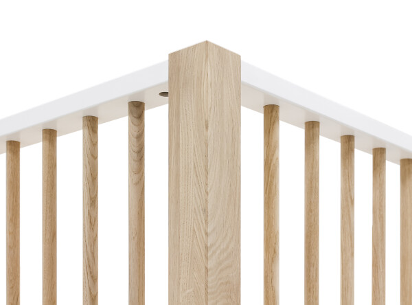 Combi-bunkbed 90x200 Mika White/Oak