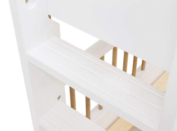 Combi-bunkbed 90x200 Mika White/Oak