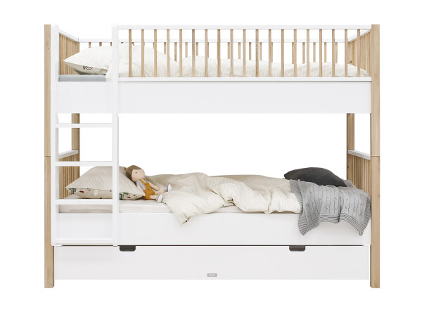 Combi-bunkbed 90x200 Mika White/Oak