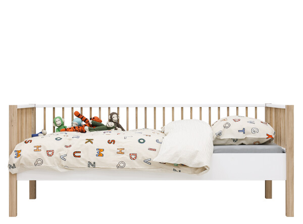 Combi-bunkbed 90x200 Mika White/Oak