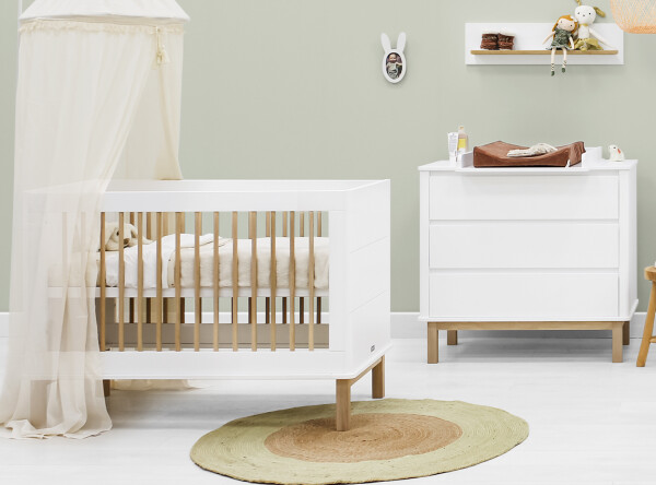 Mika 2-pieza baby room Blanco/Roble