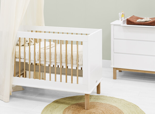 Mika 2-delige babykamer Wit/Eiken