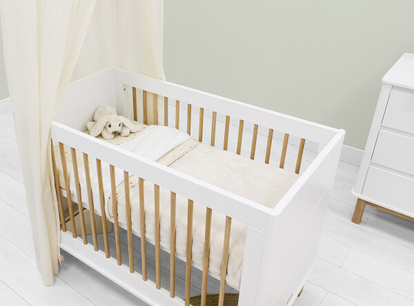 Mika Babyzimmer 3-teilig Weiß/Eiche