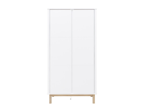 Mika 3 piece nursery furniture set with bench bed White/Oak