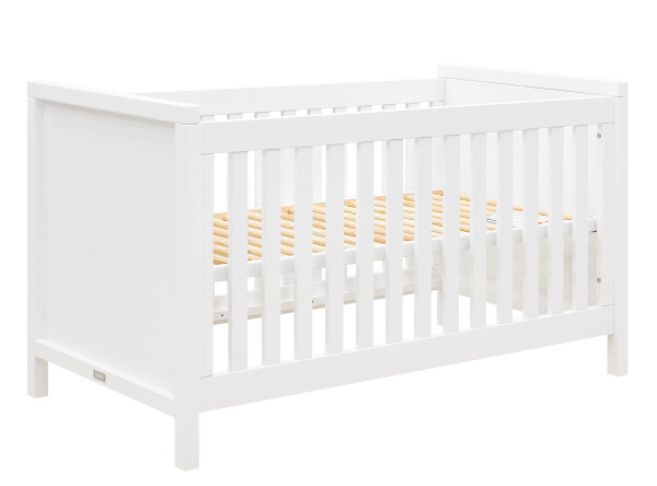 Corsica 3 piece nursery furniture set with cot bed White