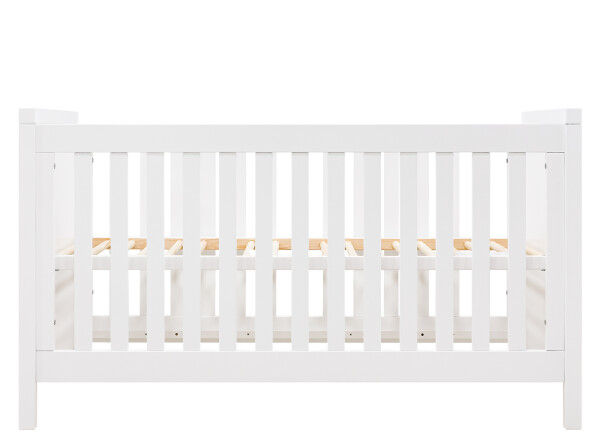 Corsica 3 piece nursery furniture set with bench bed White