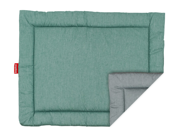 Boxkleed Square Groen/Grijs