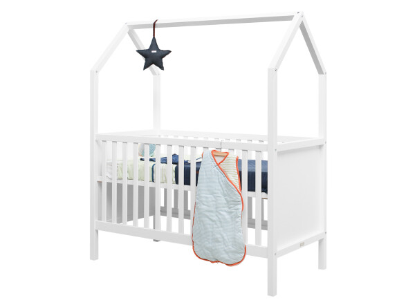 My First House/Corsica 3 piece nursery furniture set with cot bed White